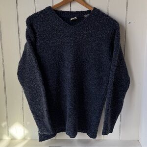 Bass Blue & Black V Neck Sweater